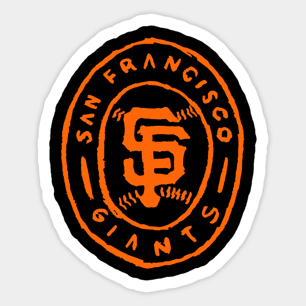 San Francisco Giaaaants 02 Sticker by Very Simple Graph